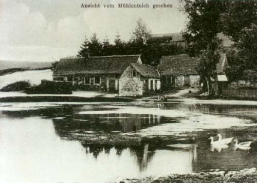 Strahlenberg Mühlenteich um 1900